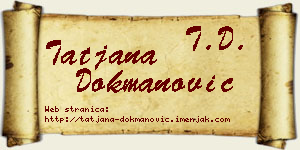 Tatjana Dokmanović vizit kartica